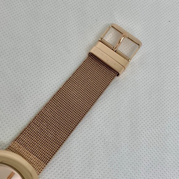 Sophie women rose gold tone watch 36mm round case quartz analog running - Picture 4 of 6